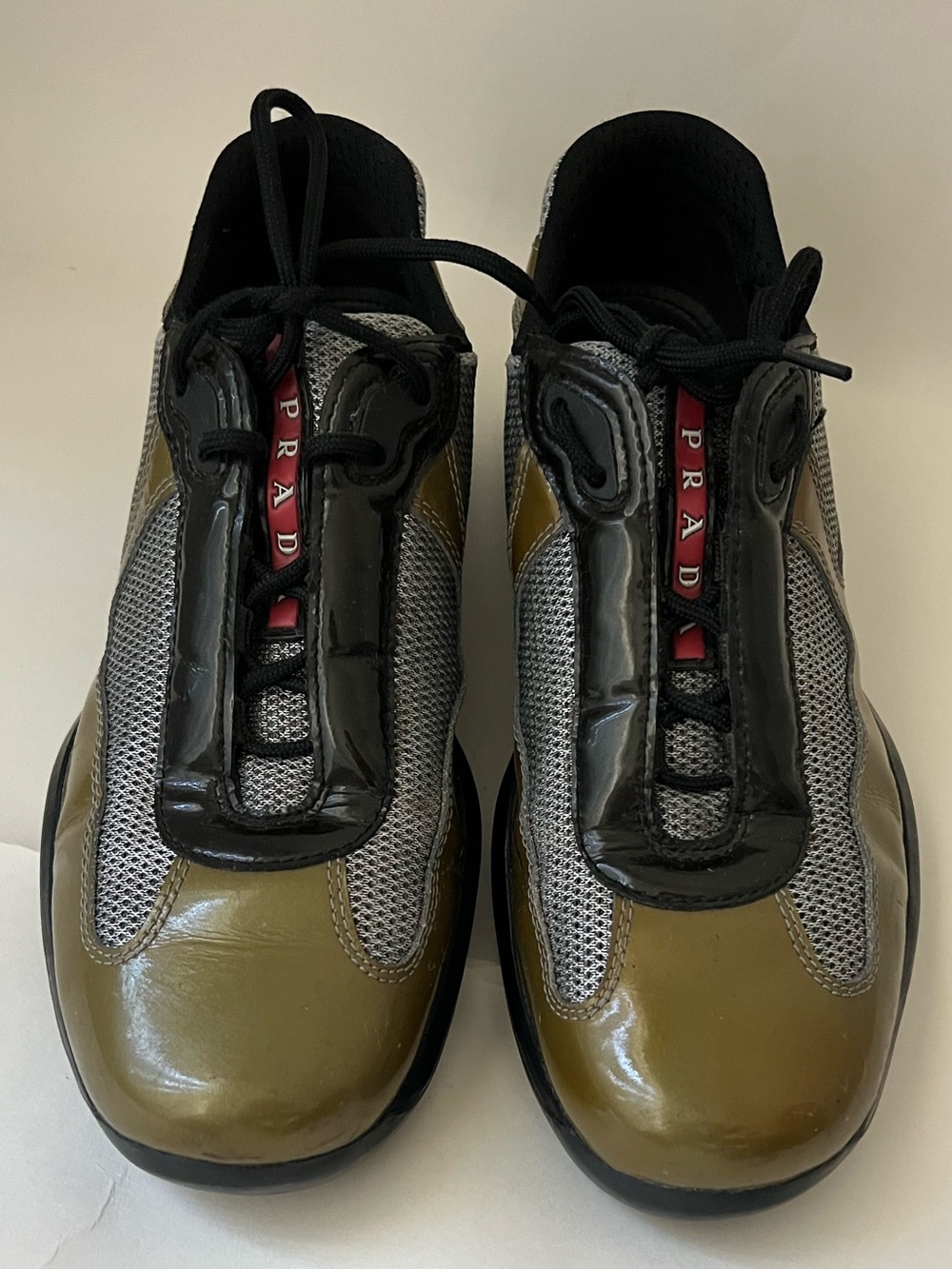 Prada Y2K vintage Leather & Mesh Sneakers - Picture 16 of 16